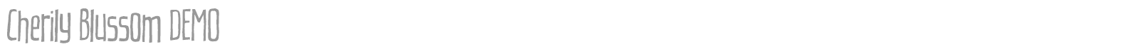 Cherily Blussom font preview